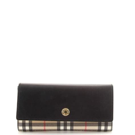 halton tartan mix continental wallet burberry|Burberry Halton Vintage Check & Leather Continental Wallet.